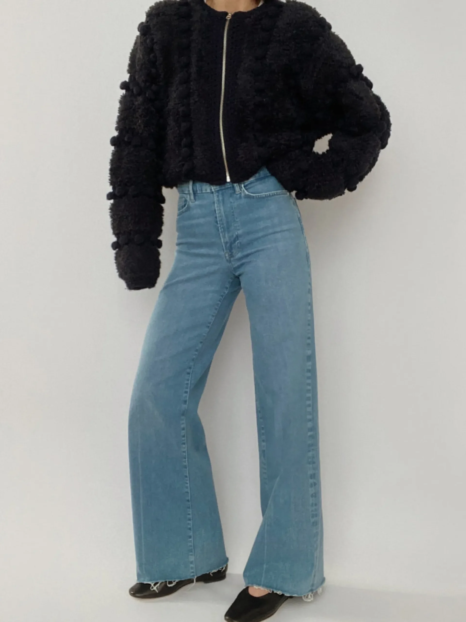 Pom Pom Cardi in Navy