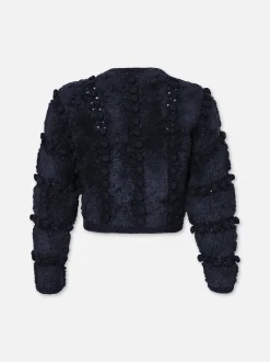 Pom Pom Cardi in Navy