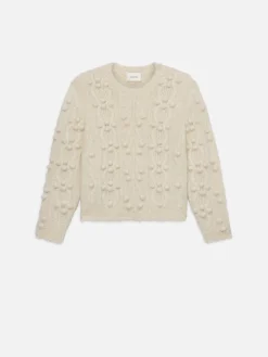 Popcorn Pullover in Cream
