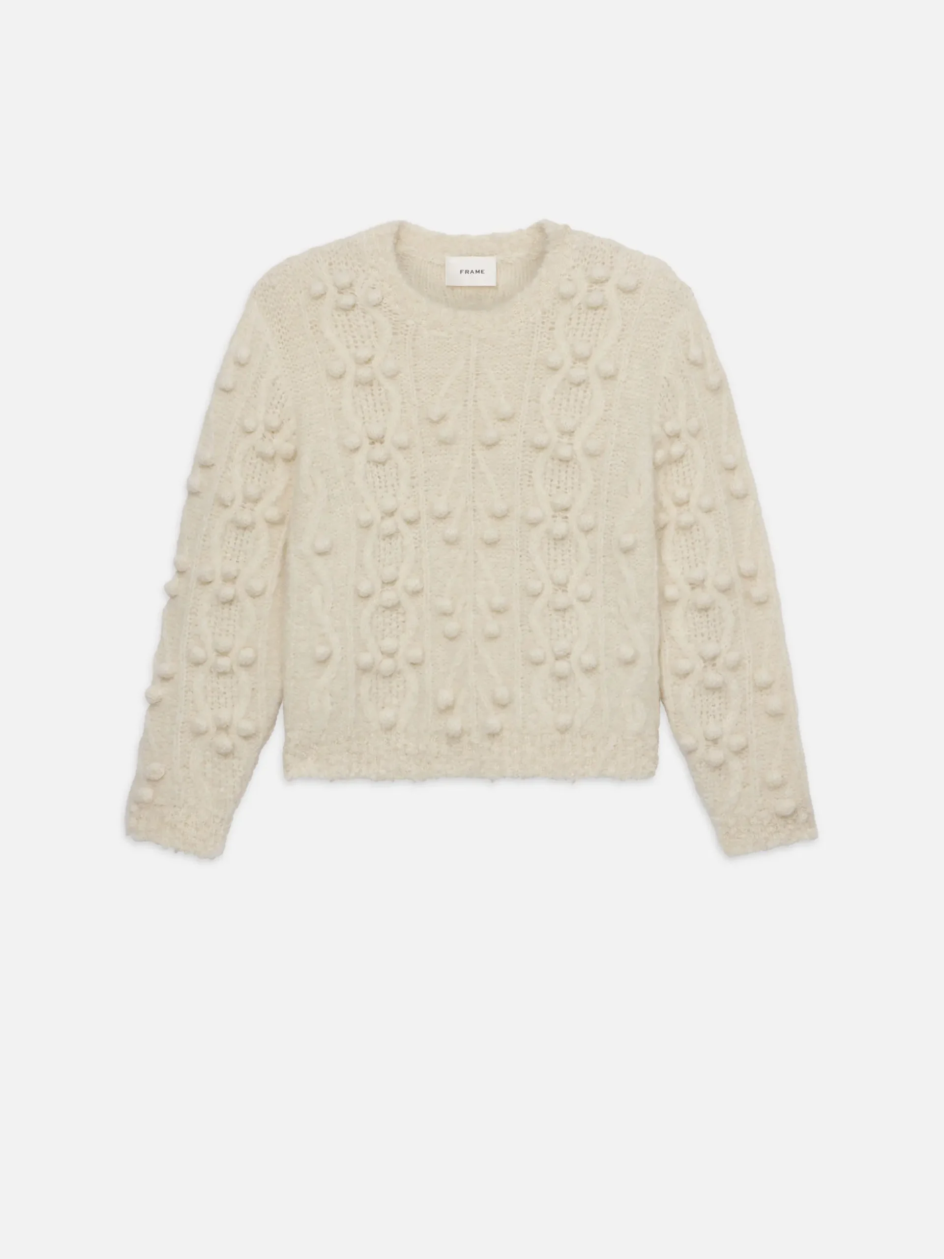 Popcorn Pullover in Cream