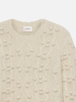 Popcorn Pullover in Cream