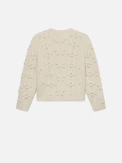Popcorn Pullover in Cream