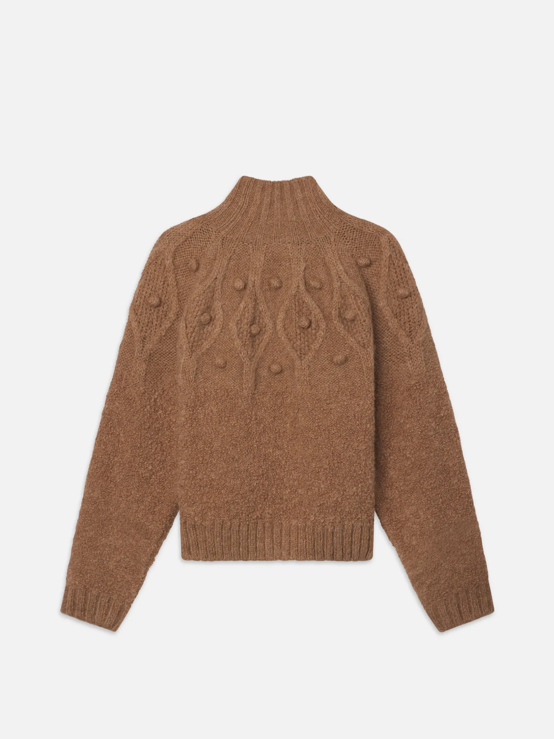 Popcorn Zip Cardi in Mink