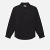 Poplin Relaxed Shirt in Black