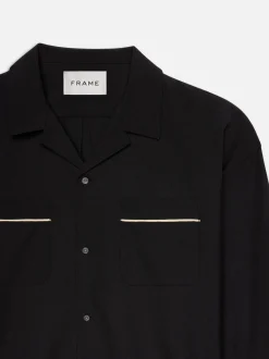 Pyjama Shirt in Black