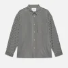 Relaxed Classic Shirt in Dark Navy Stripe