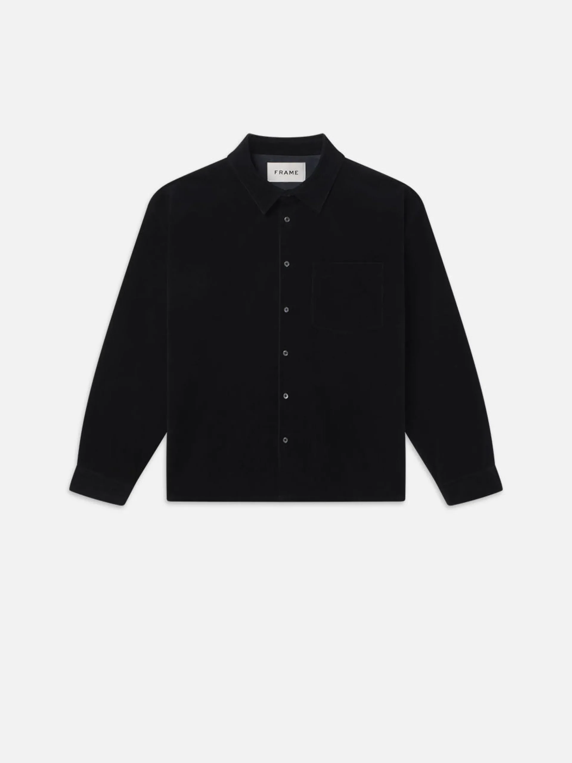 Relaxed Corduroy Overshirt in Dark Navy