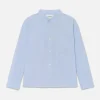 Relaxed Cotton Shirt in Light Blue