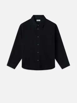 Relaxed Denim Shirt in Navy