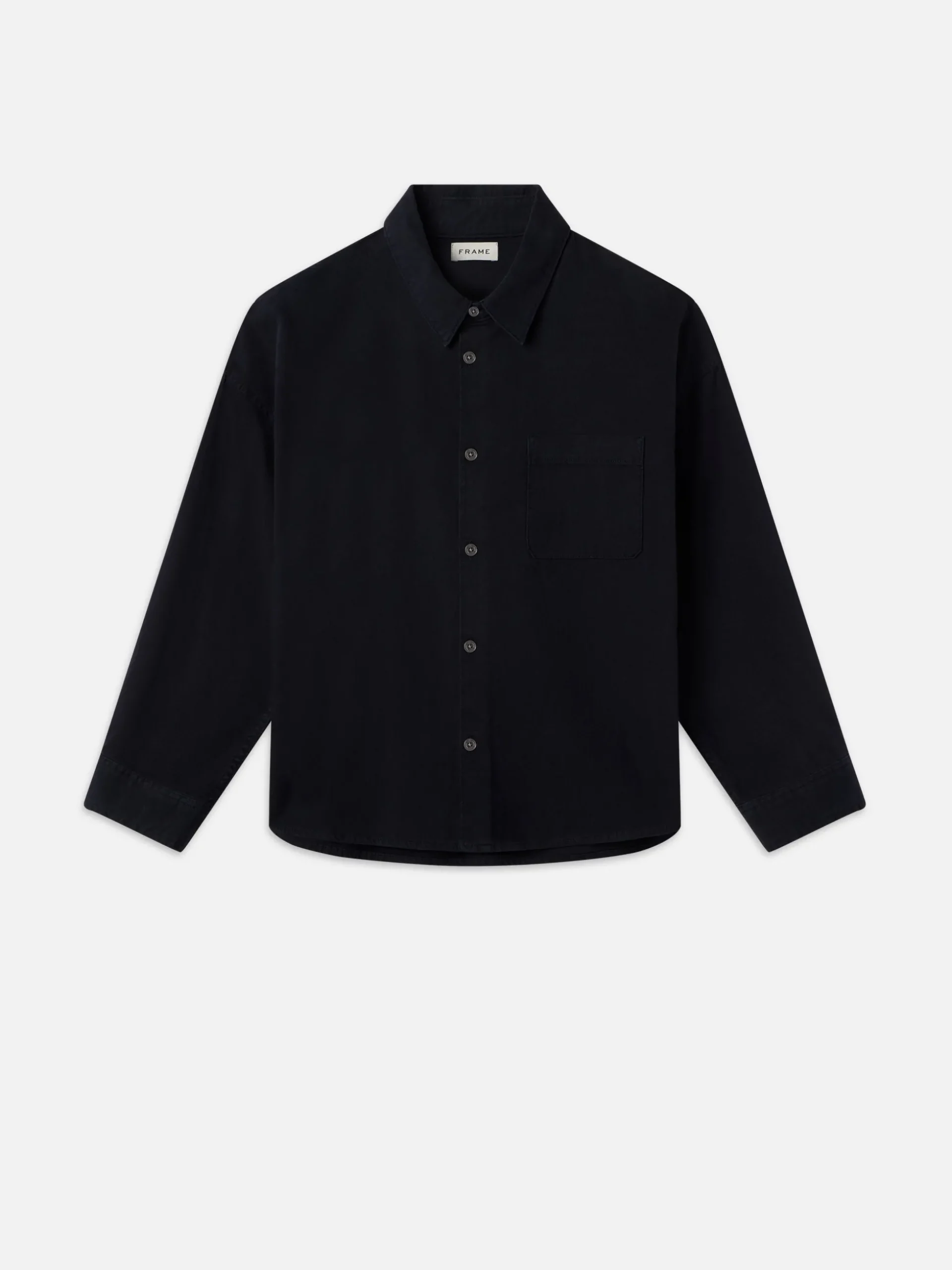 Relaxed Denim Shirt in Navy