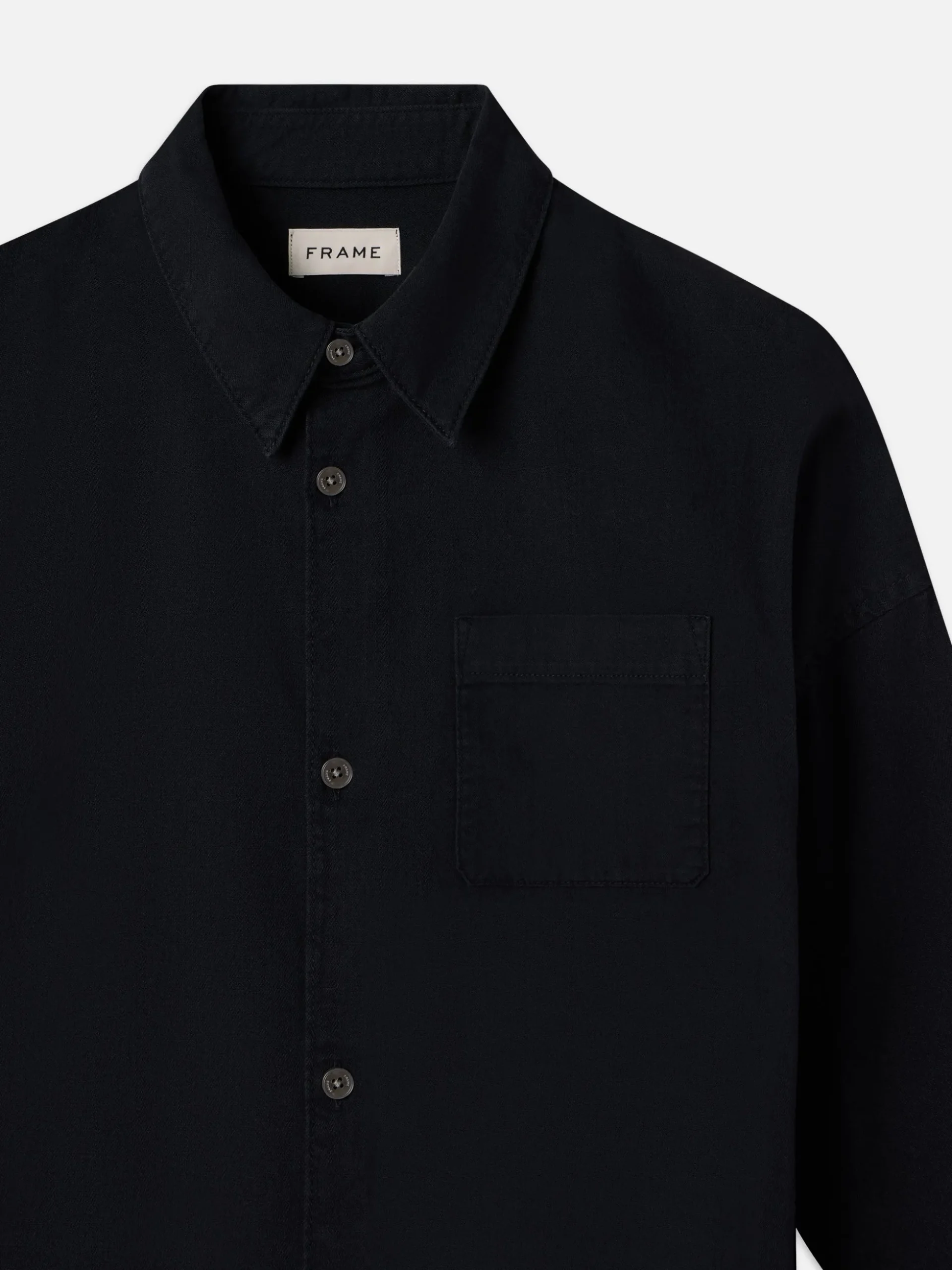 Relaxed Denim Shirt in Navy