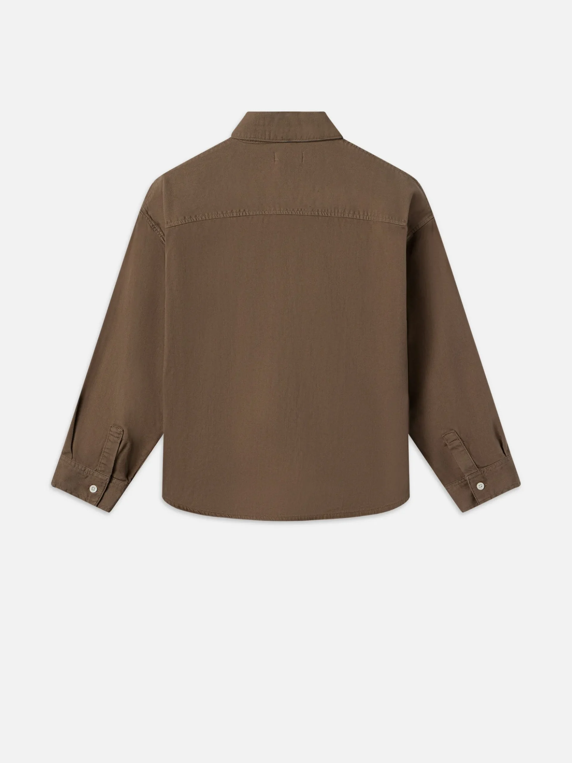 Relaxed Denim Shirt in Taupe