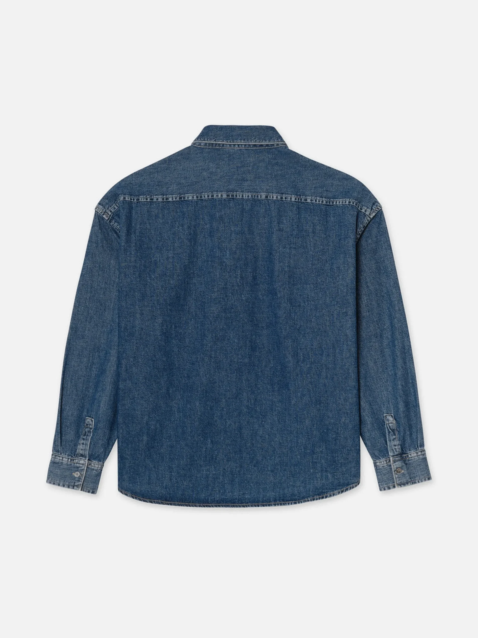 Relaxed Denim Shirt in Dark Ocean