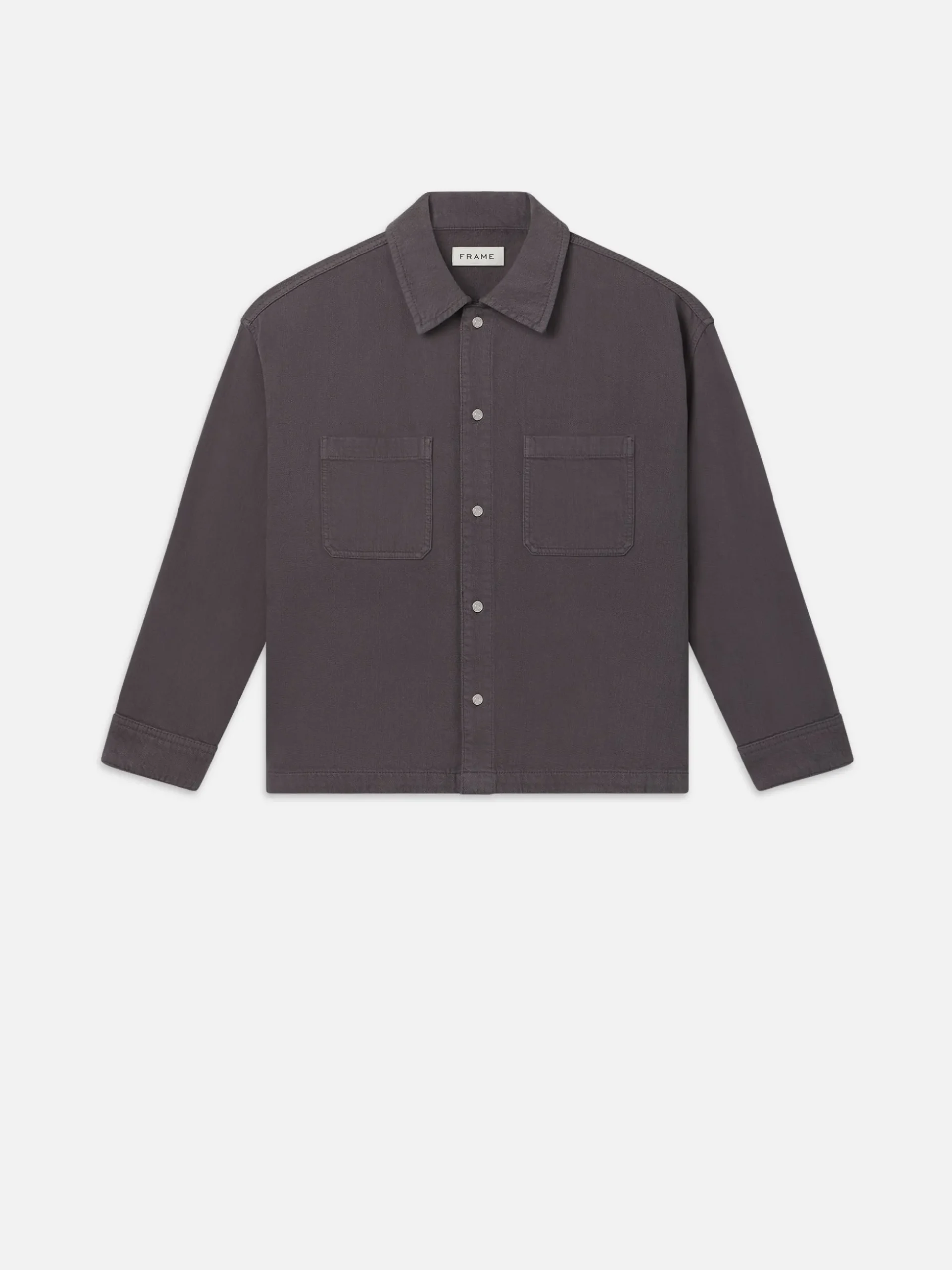 Relaxed Double Pocket Shirt in Slate Gray