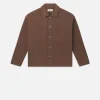 Relaxed Double Pocket Shirt in Taupe