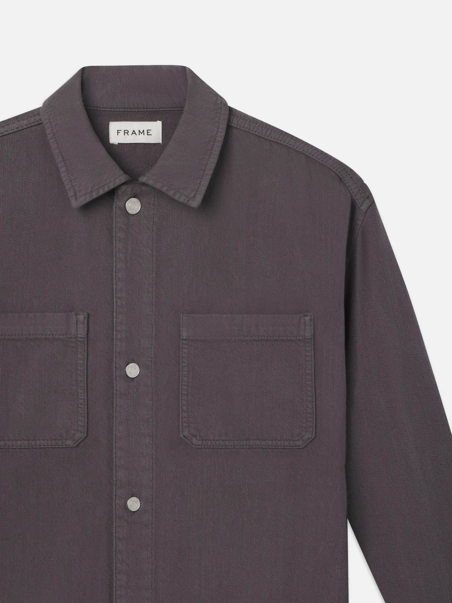 Relaxed Double Pocket Shirt in Slate Gray