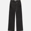 Relaxed Leather Trouser in Black