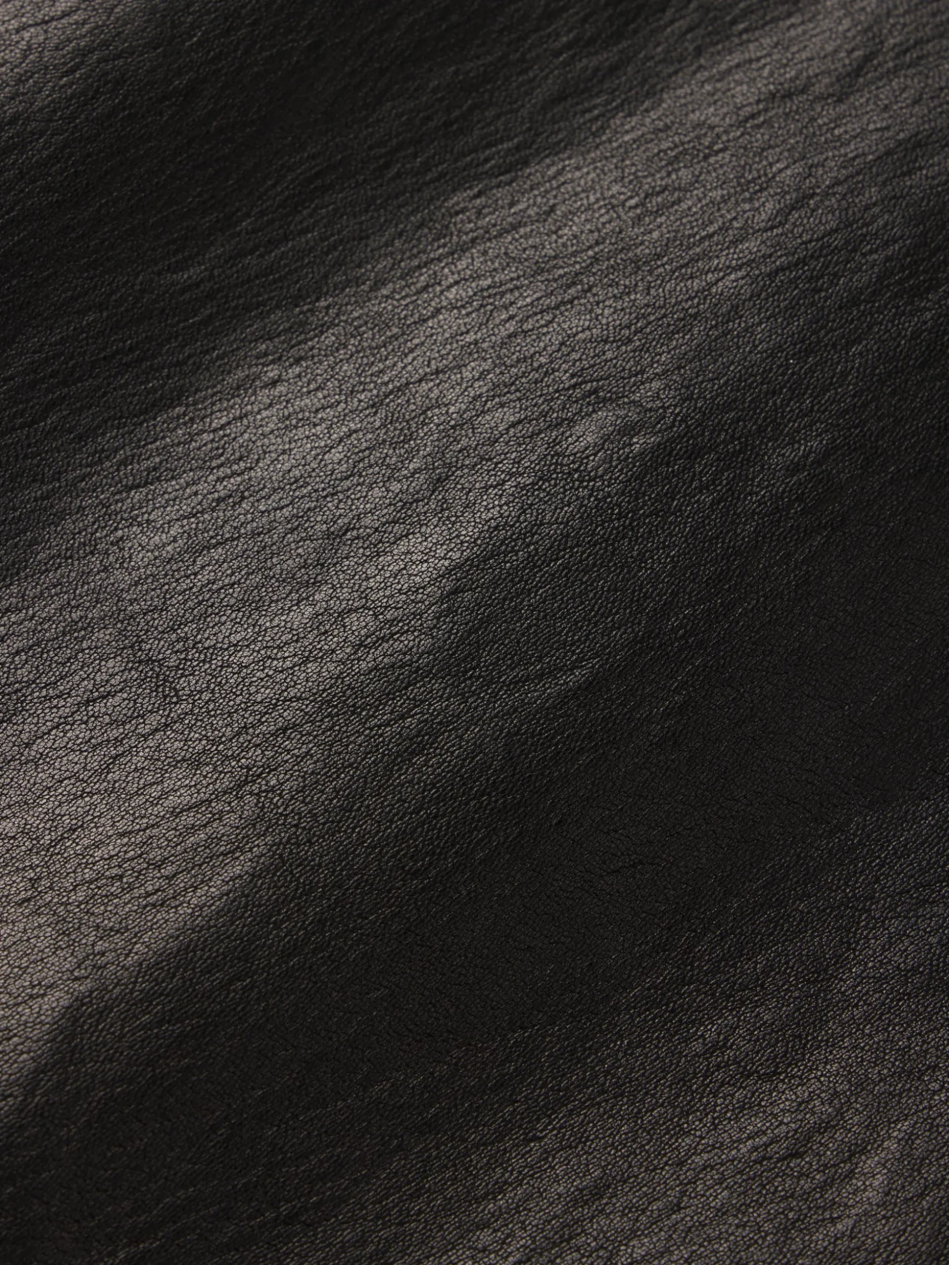 Relaxed Leather Trouser in Black