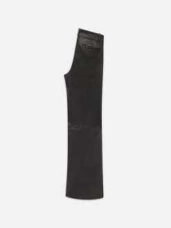 Relaxed Leather Trouser in Black