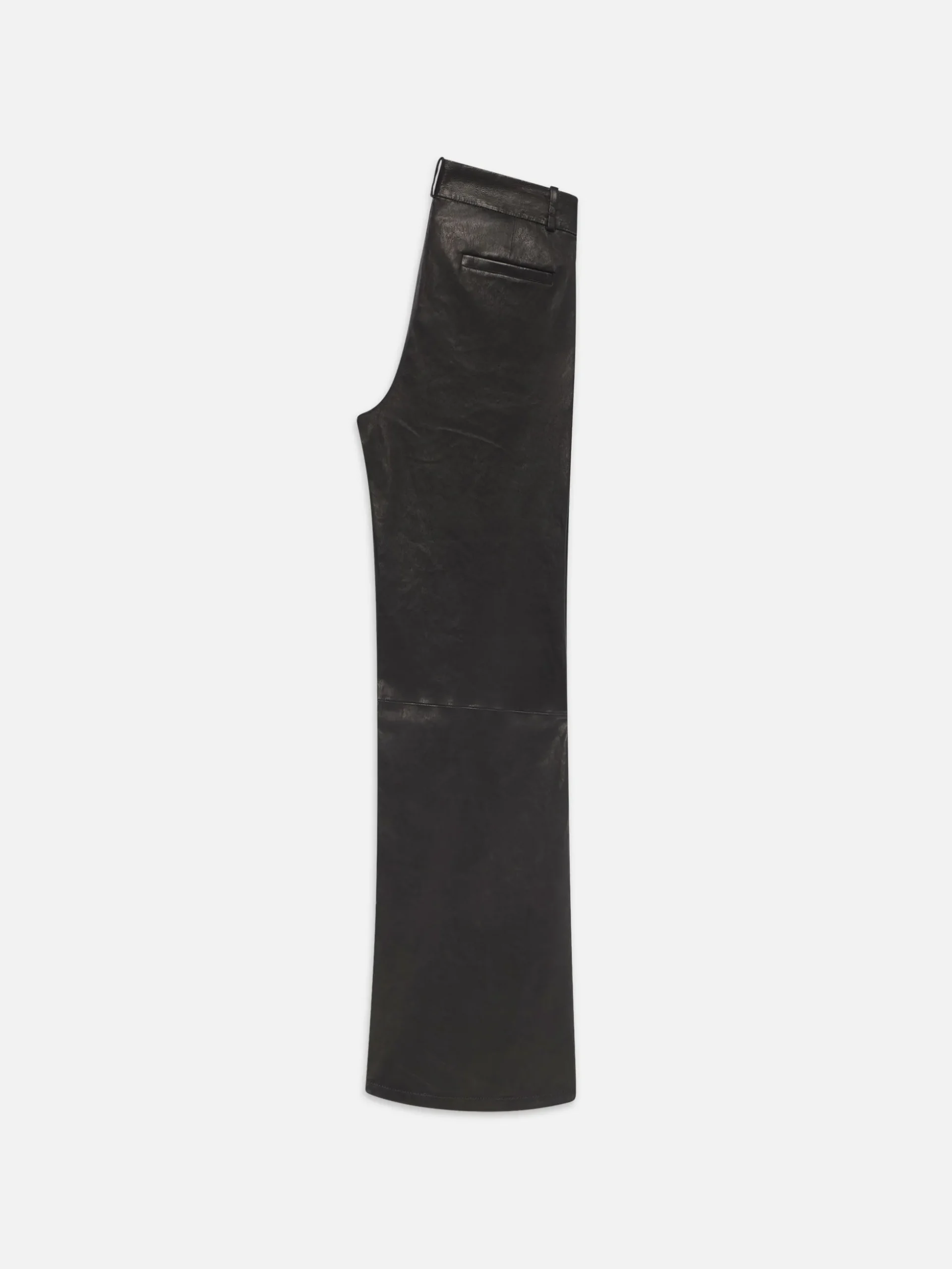 Relaxed Leather Trouser in Black