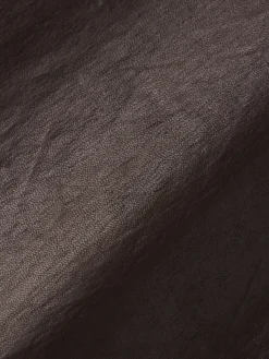 Relaxed Leather Trouser in Chocolate Brown