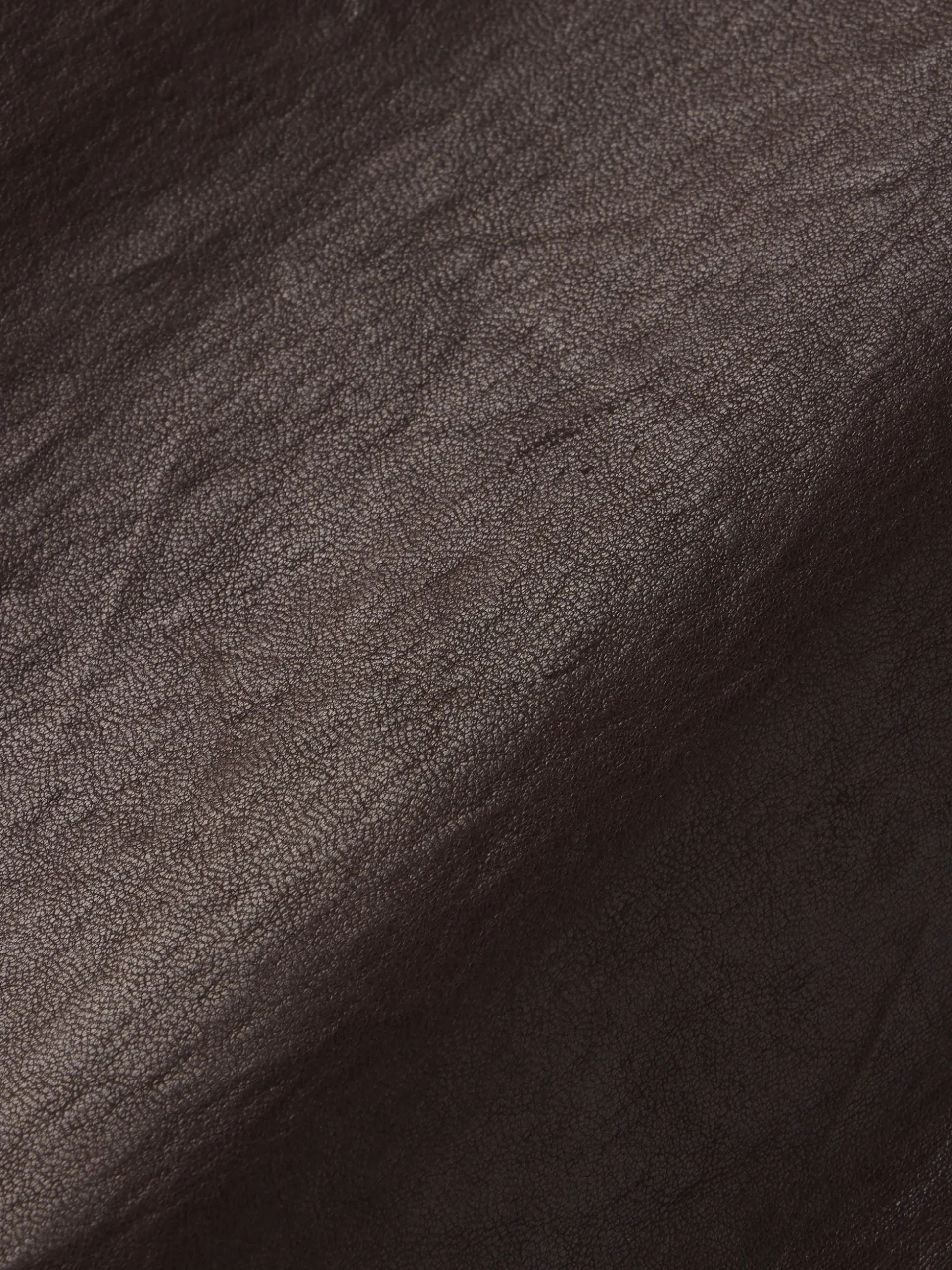 Relaxed Leather Trouser in Chocolate Brown