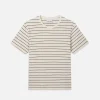 Relaxed Stripe Tee in Natural/Black