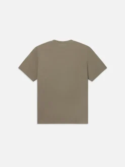 Relaxed Tee in Light Olive