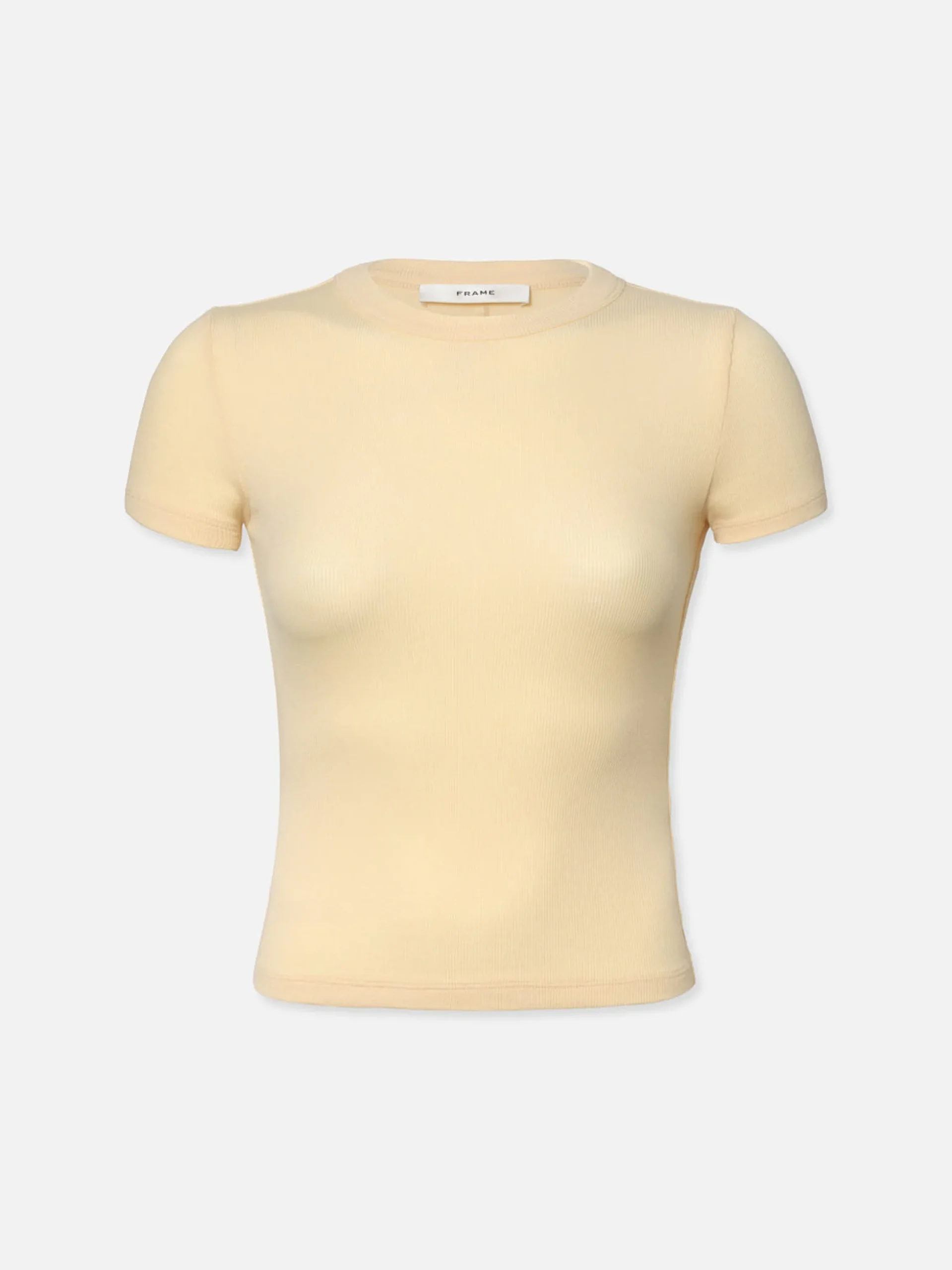 Rib Baby Crew Tee in Canary