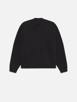Rib Cardigan in Black