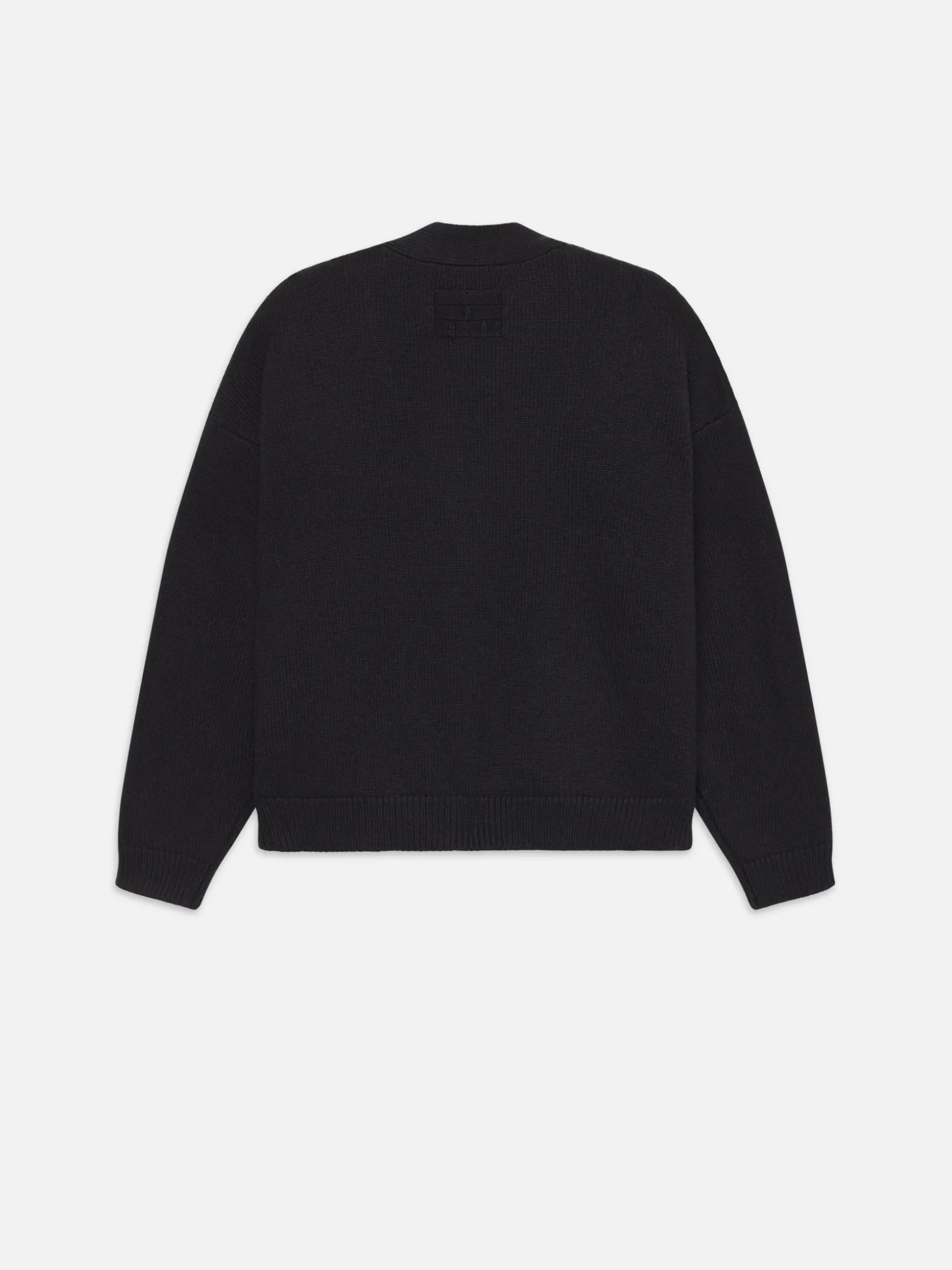 Rib Cardigan in Black