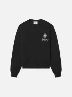 Ritz Men's Cashmere Crewneck in Black