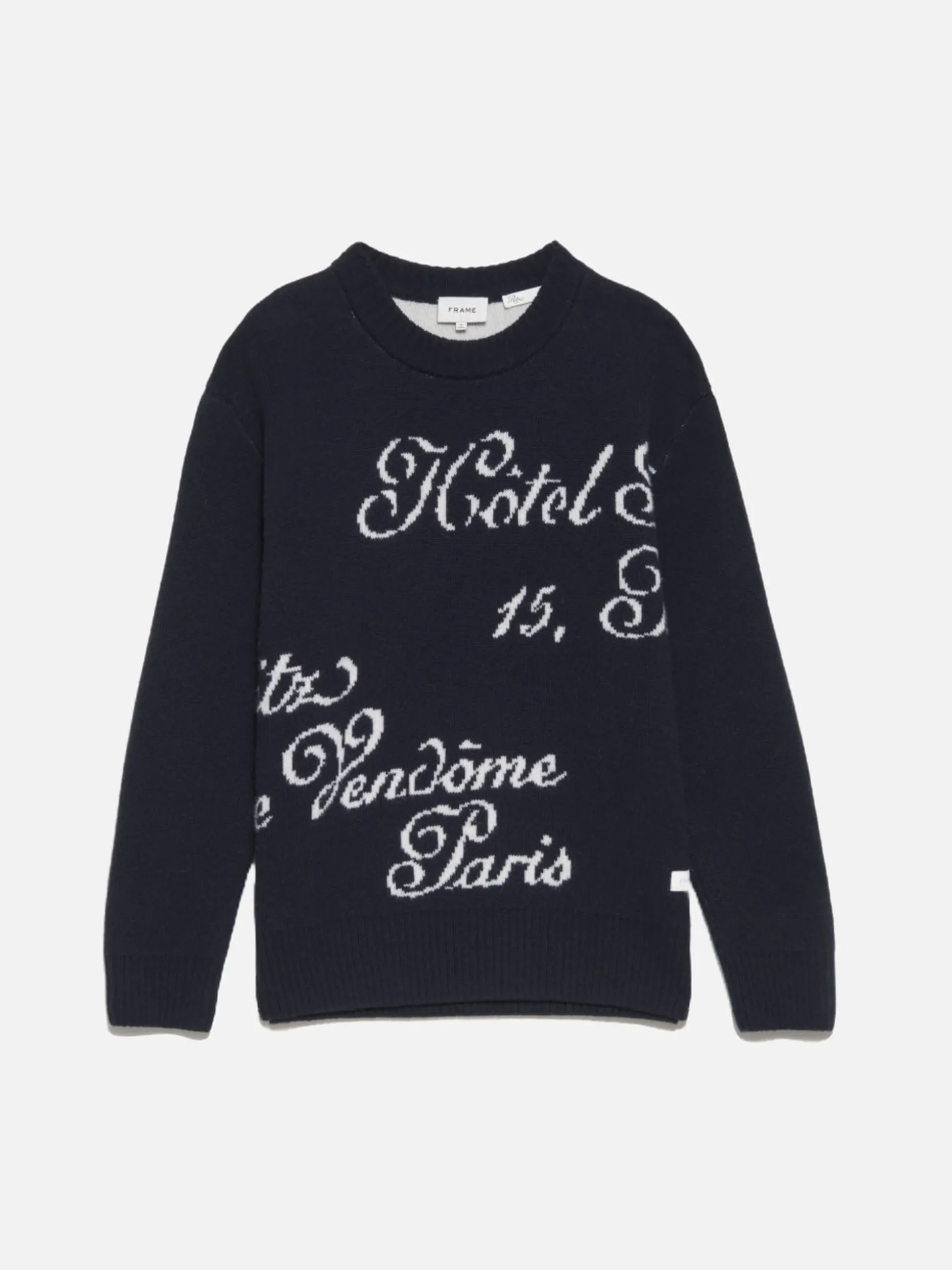 Ritz Mens Crew Sweater in Navy Multi
