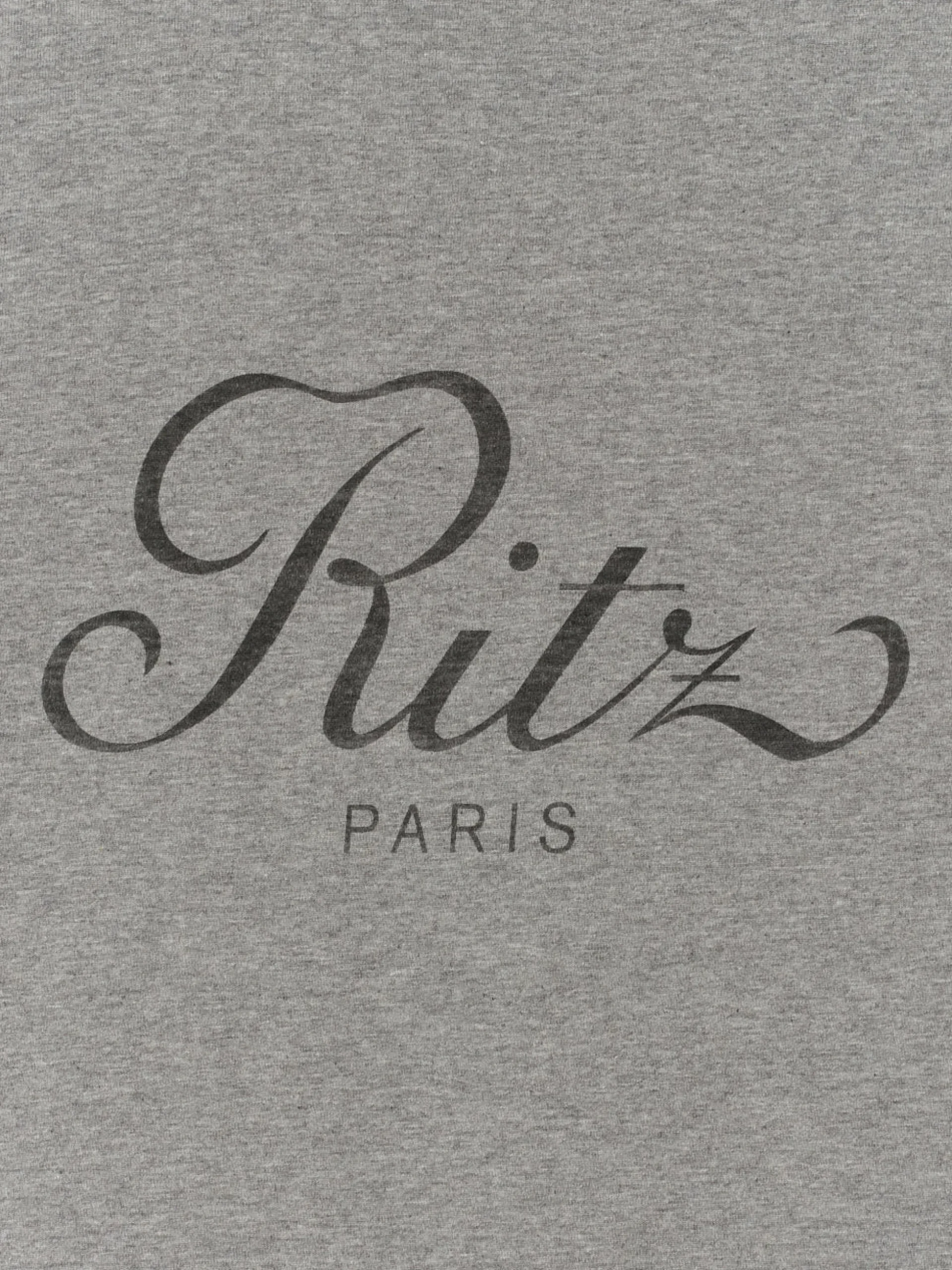 Ritz Men's Cropped Relaxed T Shirt in Heather Grey