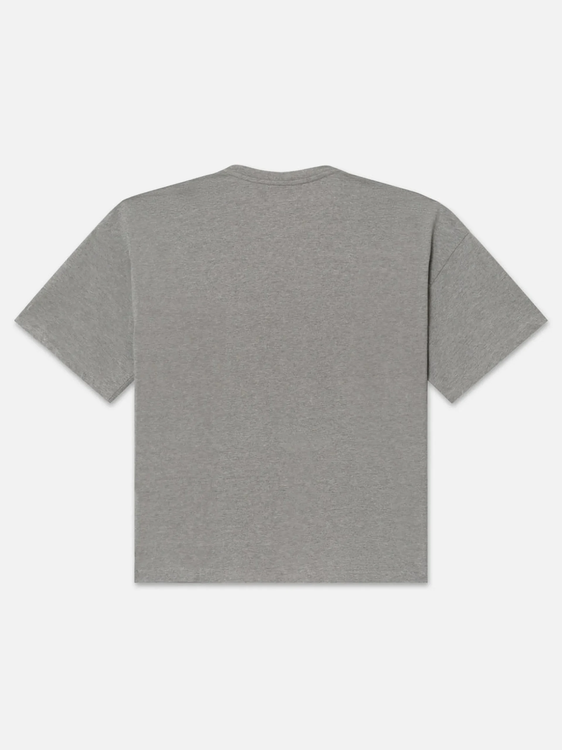 Ritz Men's Cropped Relaxed T Shirt in Heather Grey