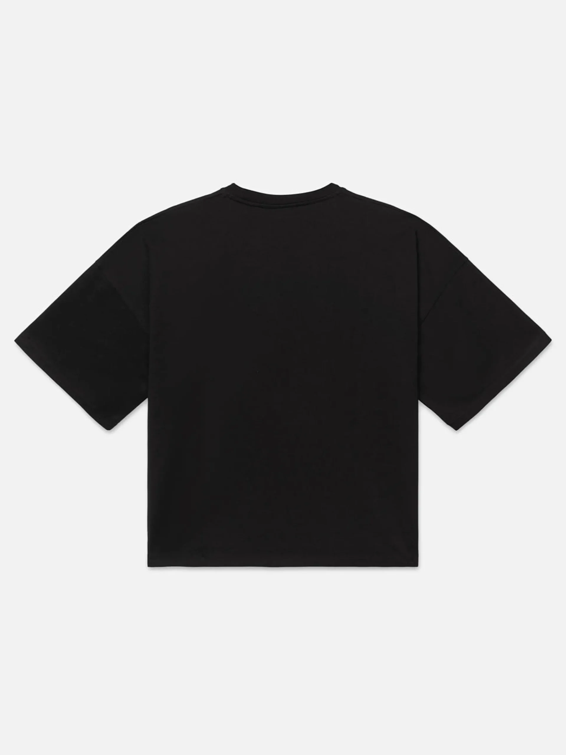 Ritz Men's Cropped Relaxed T Shirt in Black