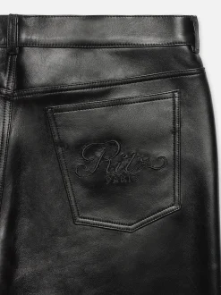 Ritz Men's Leather Pant in Black