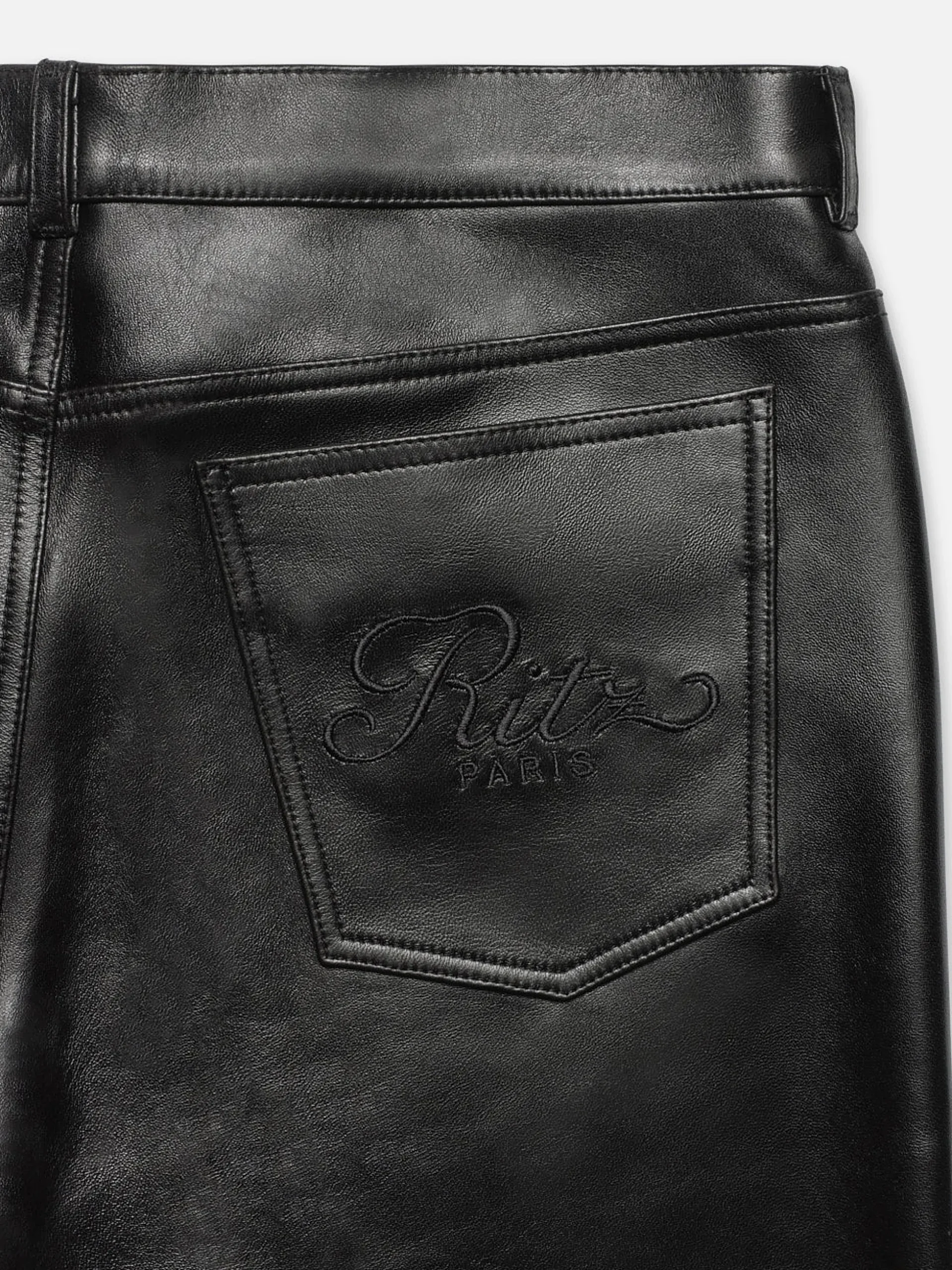 Ritz Men's Leather Pant in Black
