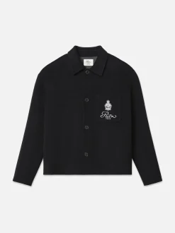 Ritz Men's Wool Shirt in Black