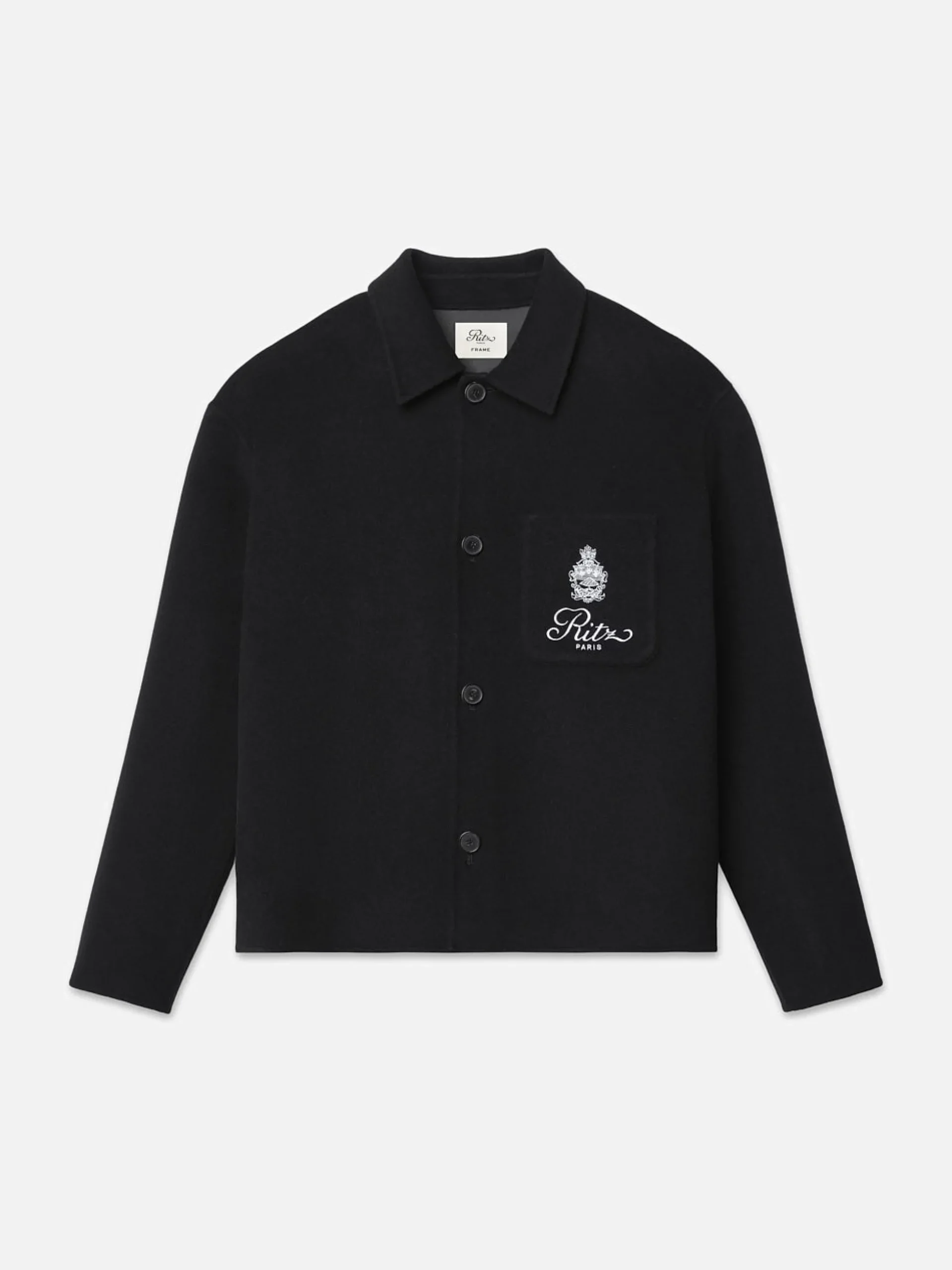 Ritz Men's Wool Shirt in Black