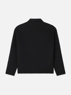 Ritz Men's Wool Shirt in Black