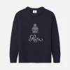 Ritz Unisex Cashmere Sweater in Navy