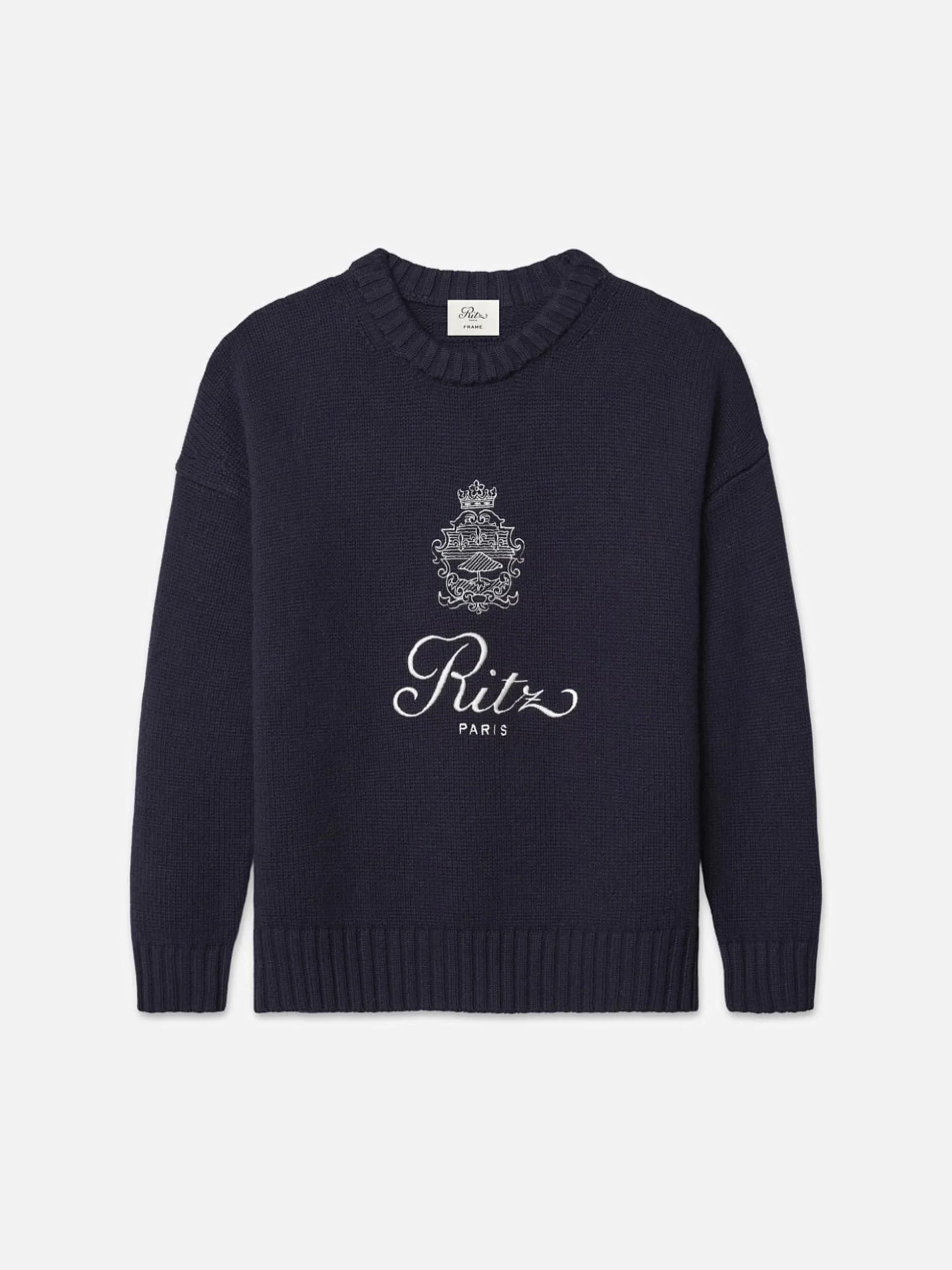 Ritz Unisex Cashmere Sweater in Navy
