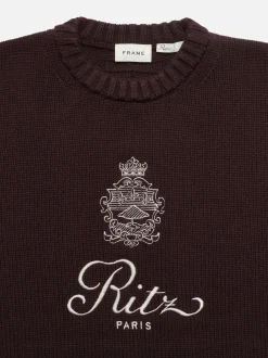 Ritz Unisex Cashmere Sweater in Bordeaux