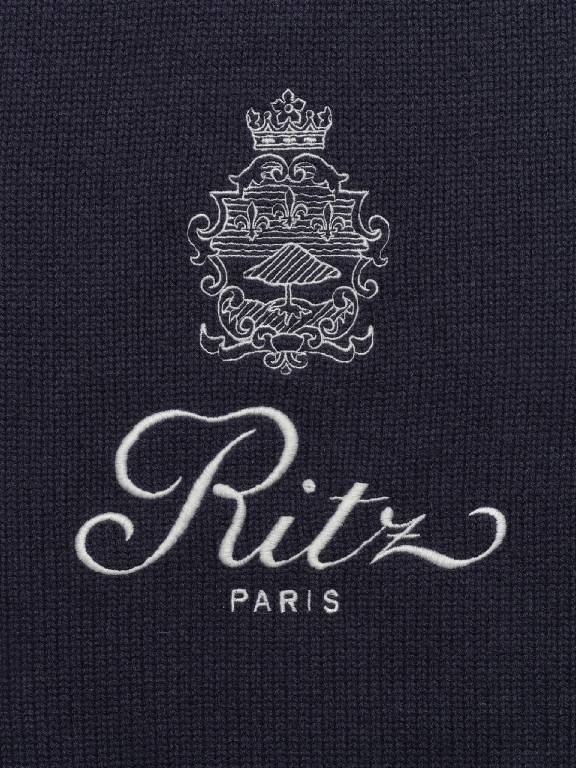 Ritz Unisex Cashmere Sweater in Navy