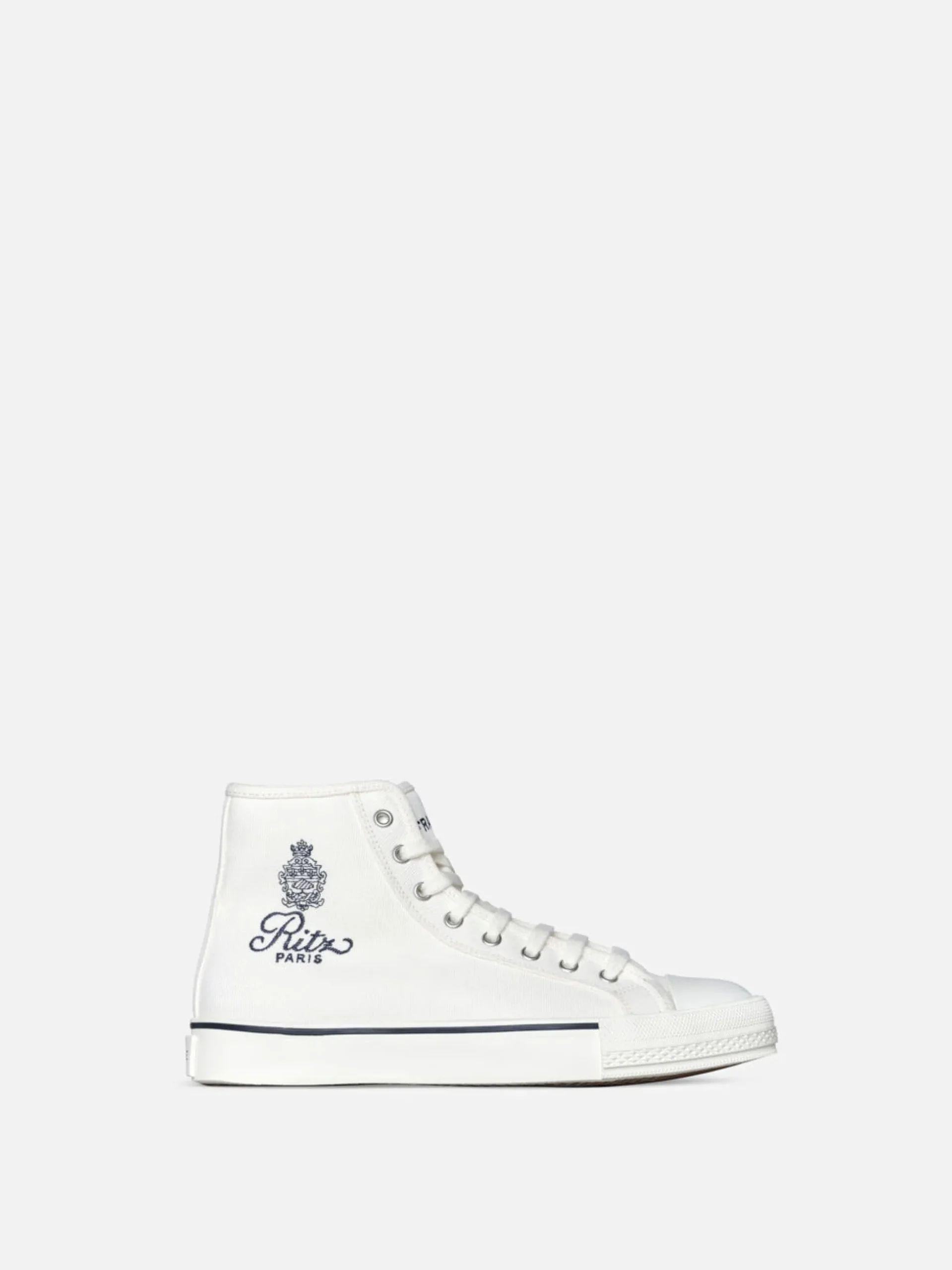 Ritz Unisex High Top Sneaker in Blanc