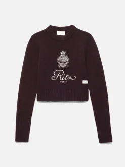 Ritz Women's Cashmere Sweater in Bordeaux