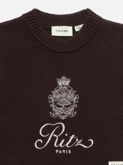 Ritz Women's Cashmere Sweater in Bordeaux