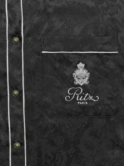 Ritz Women's Pajama Shirt in Black Multi