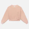 Ritz Women's Terry Cropped Sweatshirt in Ritz Pink